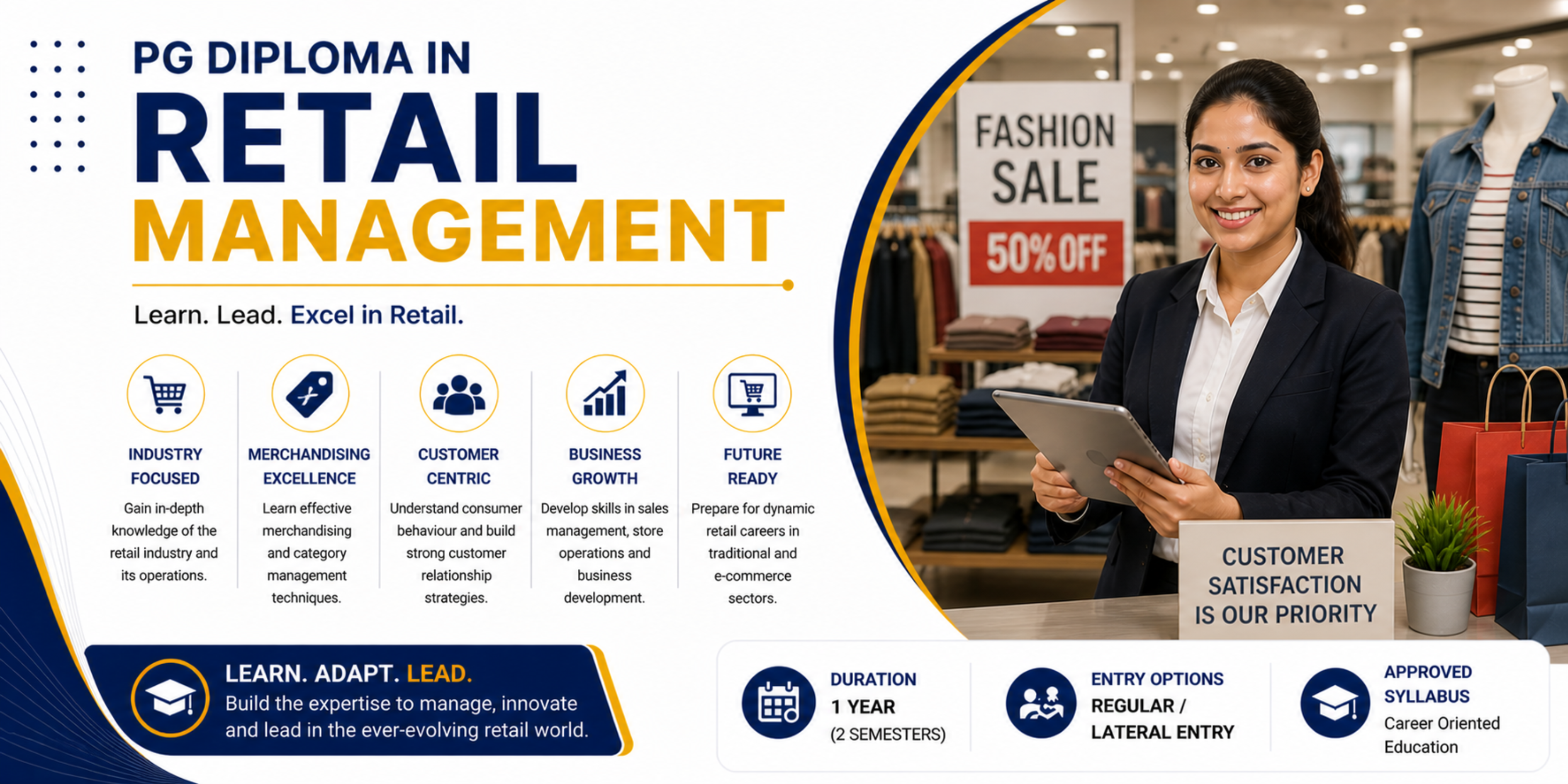 PG Diploma in Retail Management Distance Education in Coimbatore